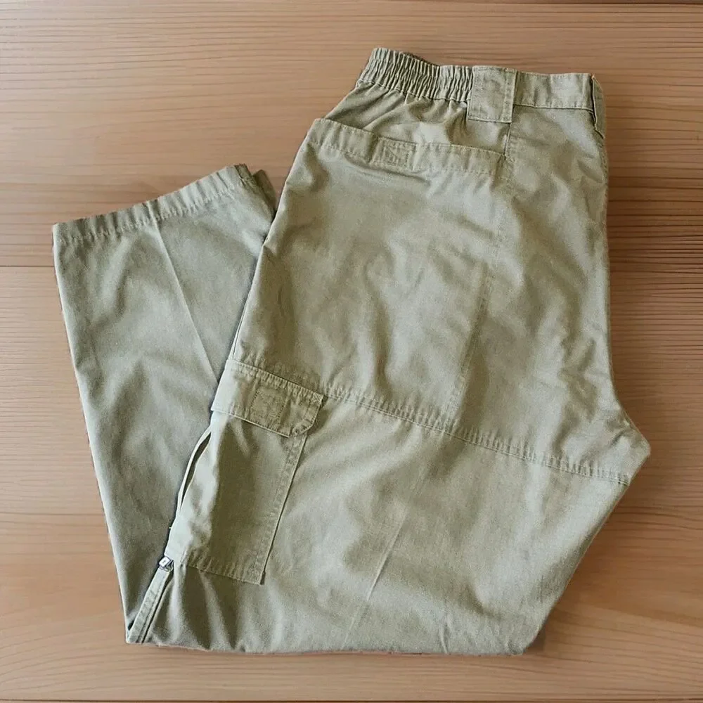 Propper Pants Mens 44x32 Green Tactical Double Knee Ripstop Teflon Cargo